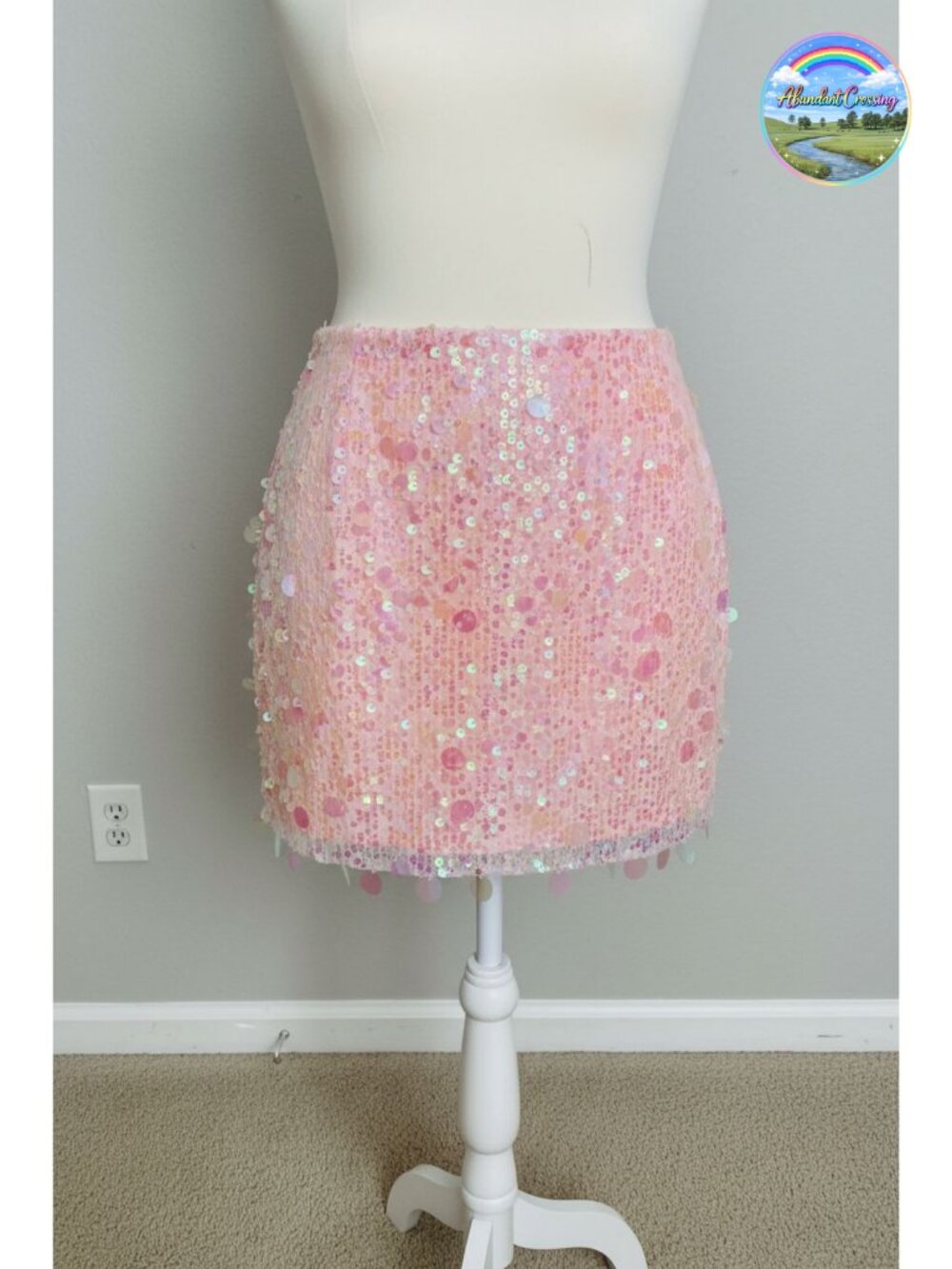 Sequin Mini Skirt Skort with Built-in Shorts Low Rise Party Clubwear